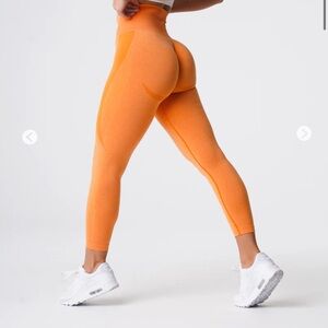 Vibrant Orange High-Waisted Leggings